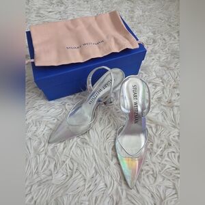 Stuart Weitzman Silver Heels